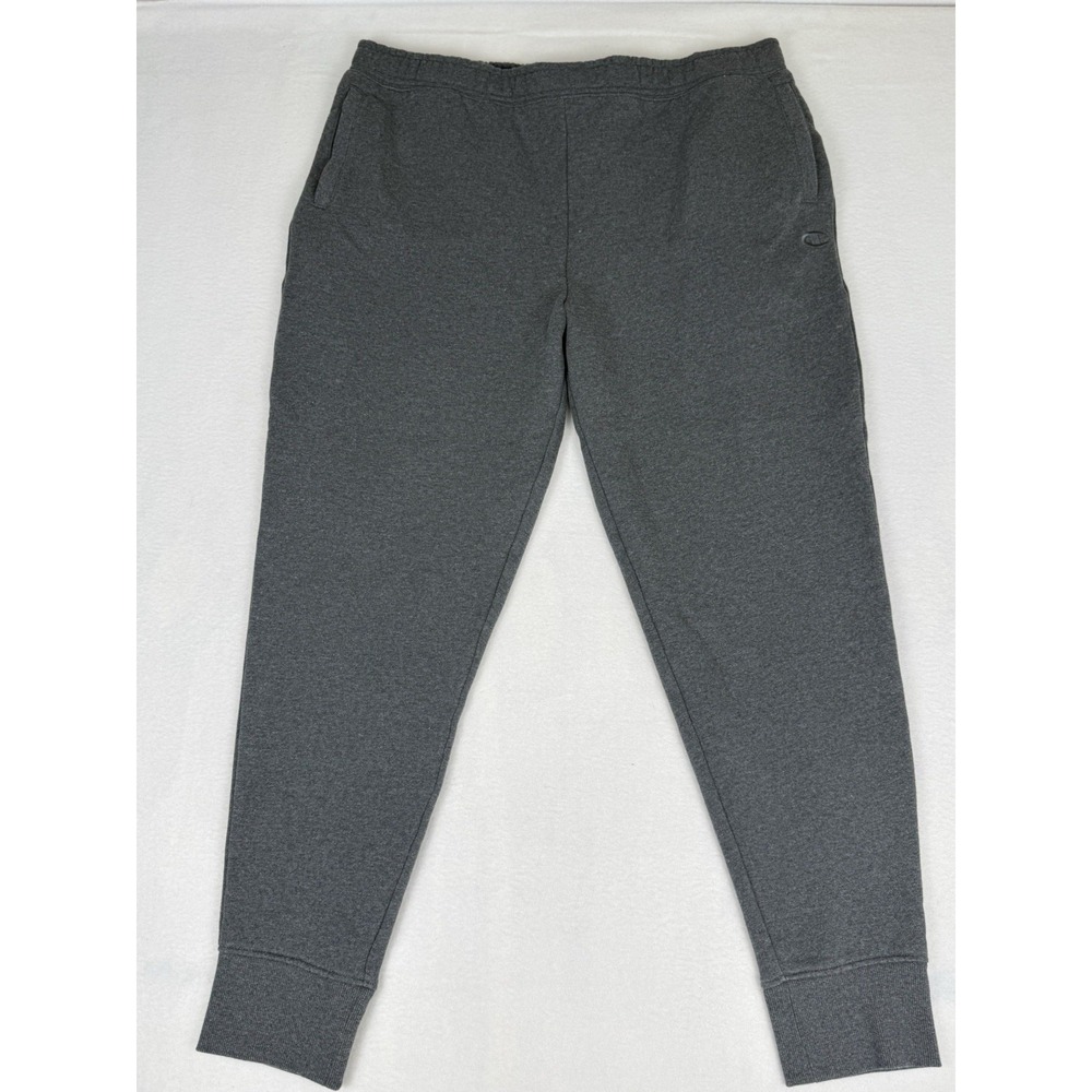 Champion Mens XXL‎ Gray Sweatpants Drawstring Pocket Gym Windbreaker Joggers
